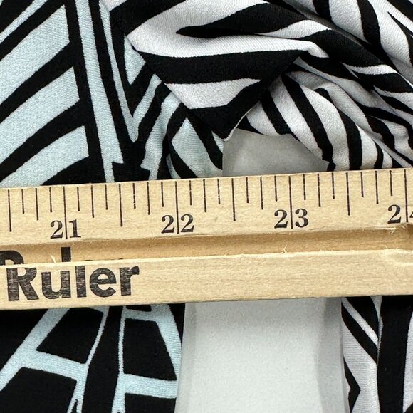 Easywear By Chicos Cardigan Womens Open Travelers Slinky Geometric Multicolor L - Picture 5 of 11